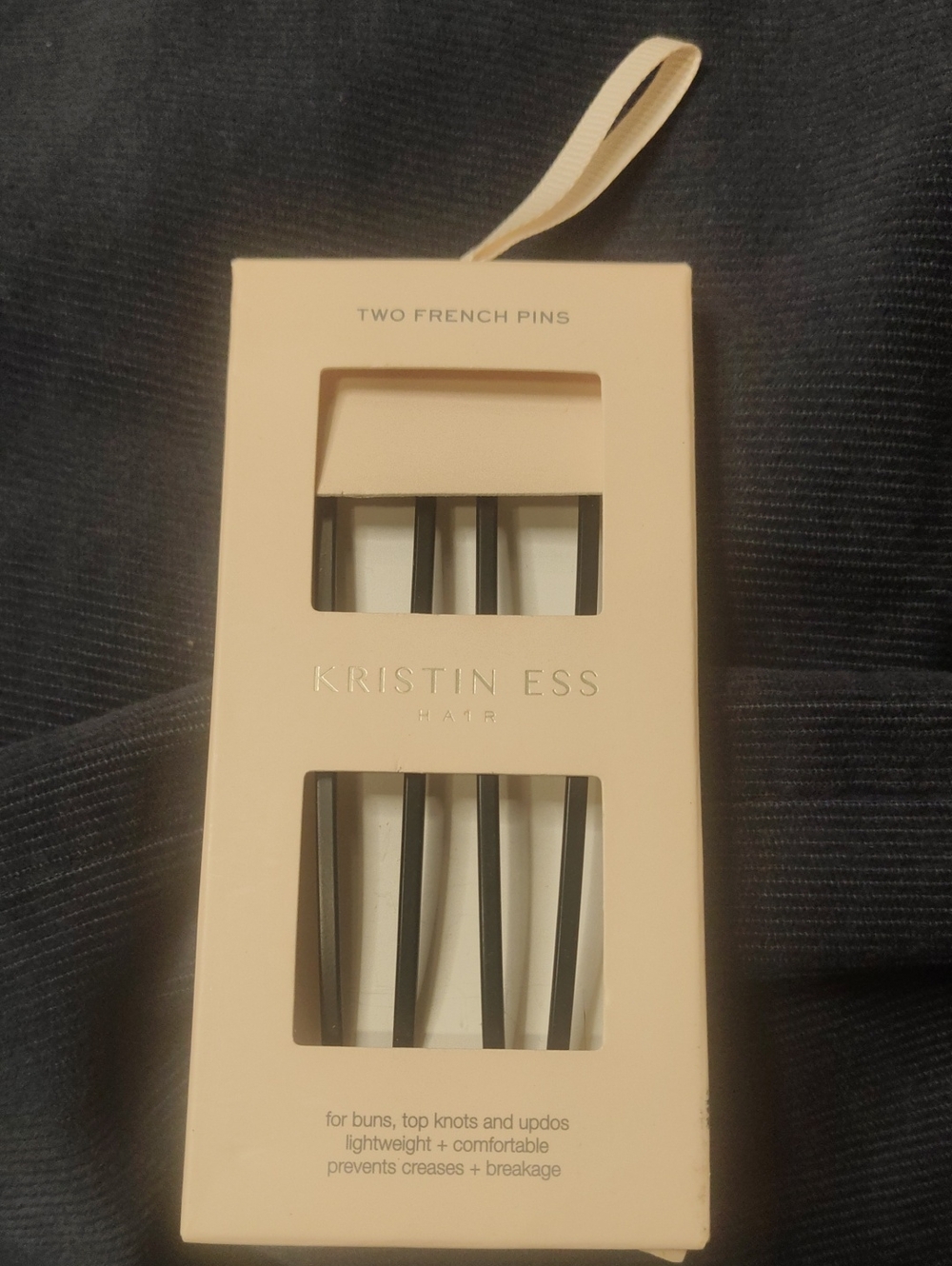Kristin Ess Two French Pins - Black